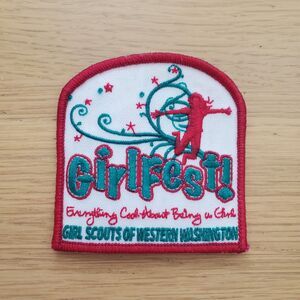 Vintage Girl Scout Girlfest Patch